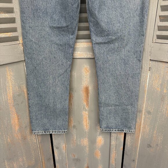 AGOLDE Riley High-Rise Straight Cropped Distressed Jeans Escalate Sz 29 - Picture 13 of 13